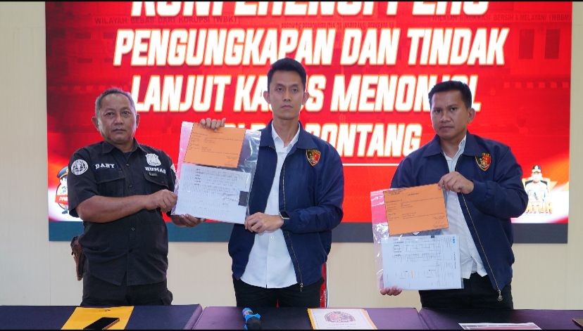 Satreskrim Polres Bontang Amankan 401 Batang Kayu Bengkirai Diduga Tanpa Dokumen Sah