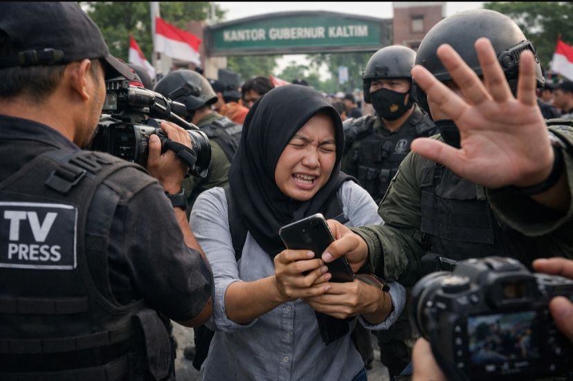 Insiden Intimidasi Jurnalis saat Aksi 214 Jadi Perhatian Koalisi Pers Kaltim