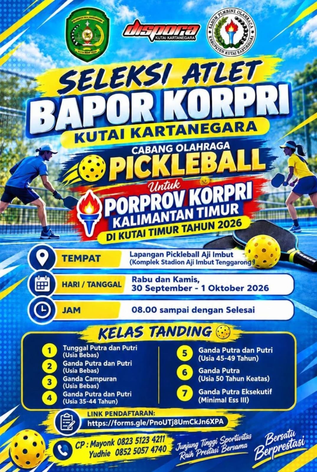 Dispora Kukar Bidik Atlet Potensial untuk Berlaga di Porprov Korpri