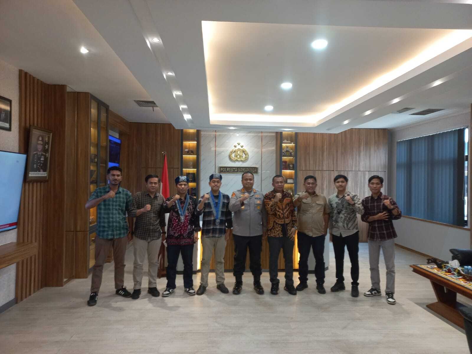 Gelar Audiensi dengan Kapolresta Samarinda, Paulinus Dugis Optimis Kongres GMKI Ke-39 Berjalan Lancar