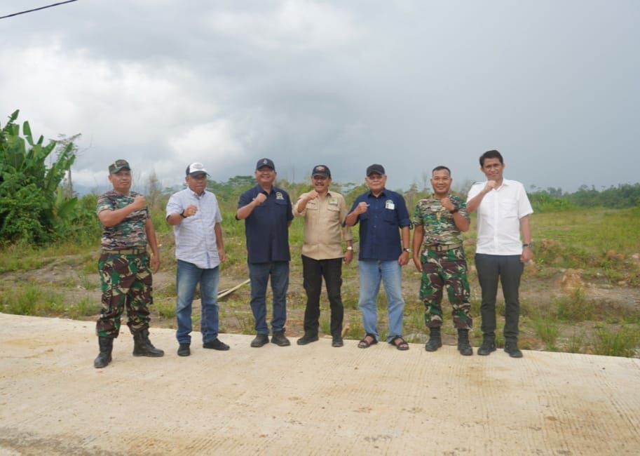 Ekti Tinjau Tinjau Lokasi Pembangunan Kodim Mahulu