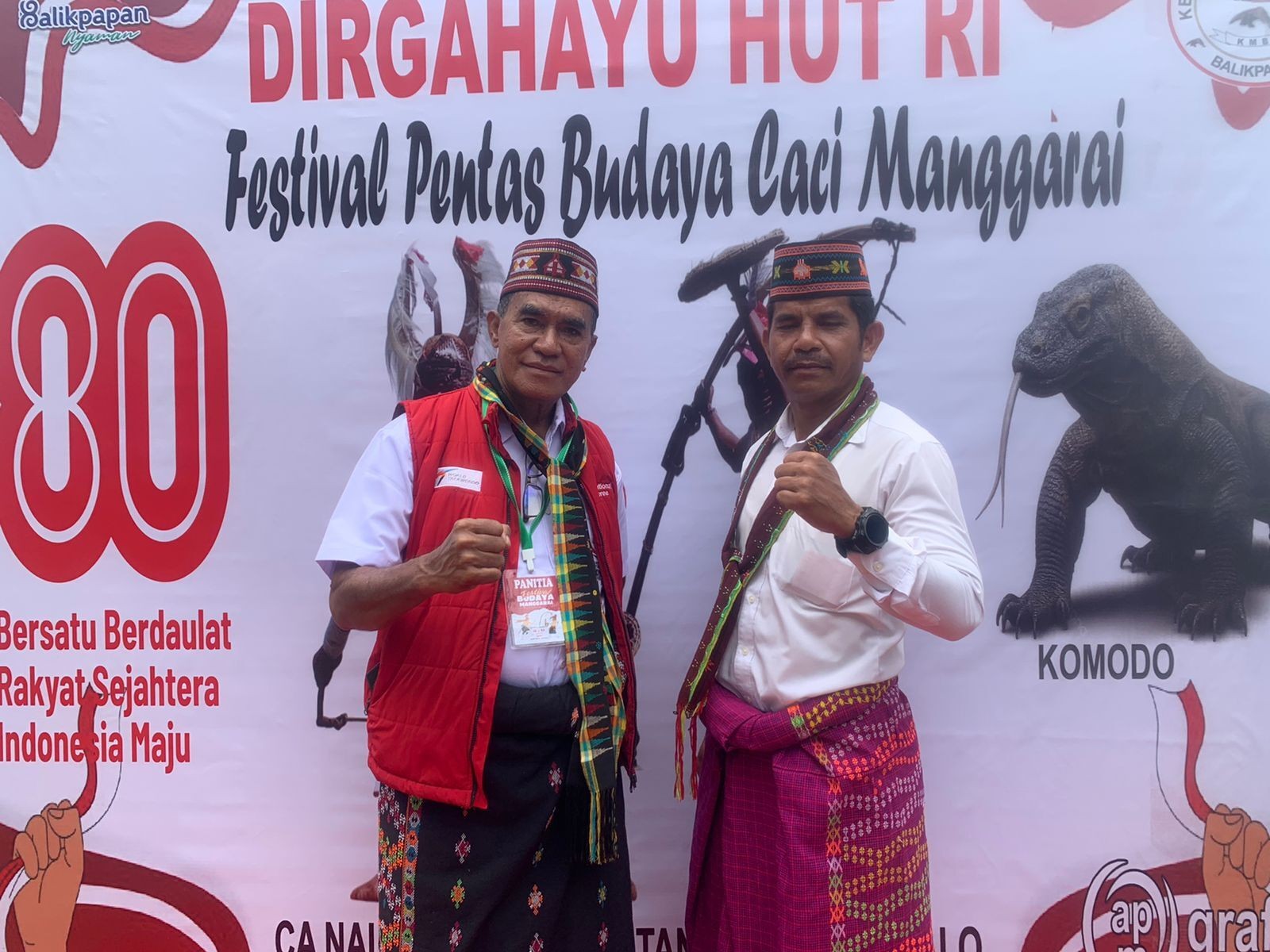 Peringati HUT ke-80 RI, Keluarga Manggarai Balikpapan Sukses Gelar Festival Budaya Caci